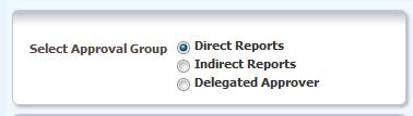 You may have options under the Manager Name EmplID drop down if you are delegate for more than one manager. Toggle between your choices.