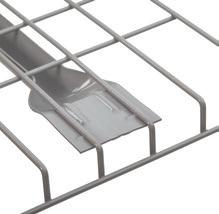 attaches between beam levels SNAP-IN DIVIDER Durable perimeter wire with heavy-duty clips