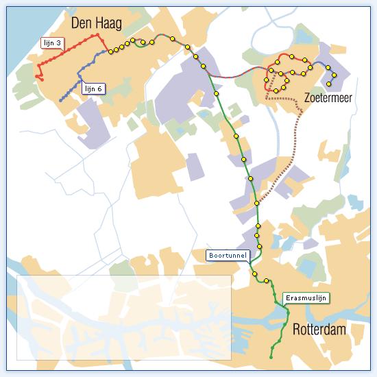 N. van Oort, R. van Nes 3 1. INTRODUCTION In the west of The Netherlands, the region in and around the cities of The Hague and Rotterdam, a new light rail system has been developed: RandstadRail (1).