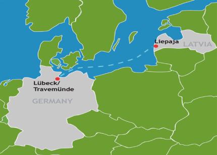 The rail route will go from Rotterdam (Netherlands) to Riga (Latvia).