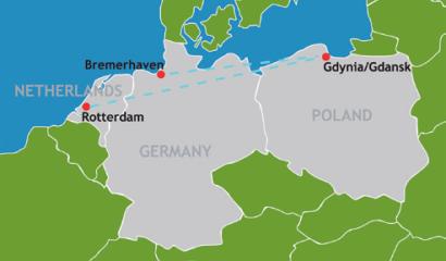 Gdynia/Gdansk (Poland) and Bremerhaven (Germany) with 2