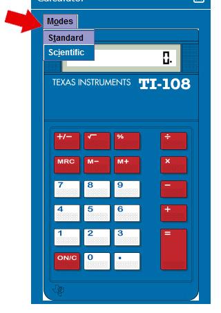 Calculators Students will have access to either a TI Standard or TI Scientific calculator for use during the CBT Exam.