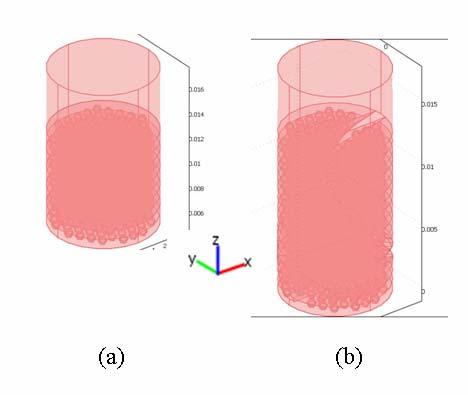 SIMULATION MODEL AND METHODOLOGY The dimensions appeared in the flow simulation of the packed-bed with and without a static mixer were assigned in complying with those used in-progress experiments