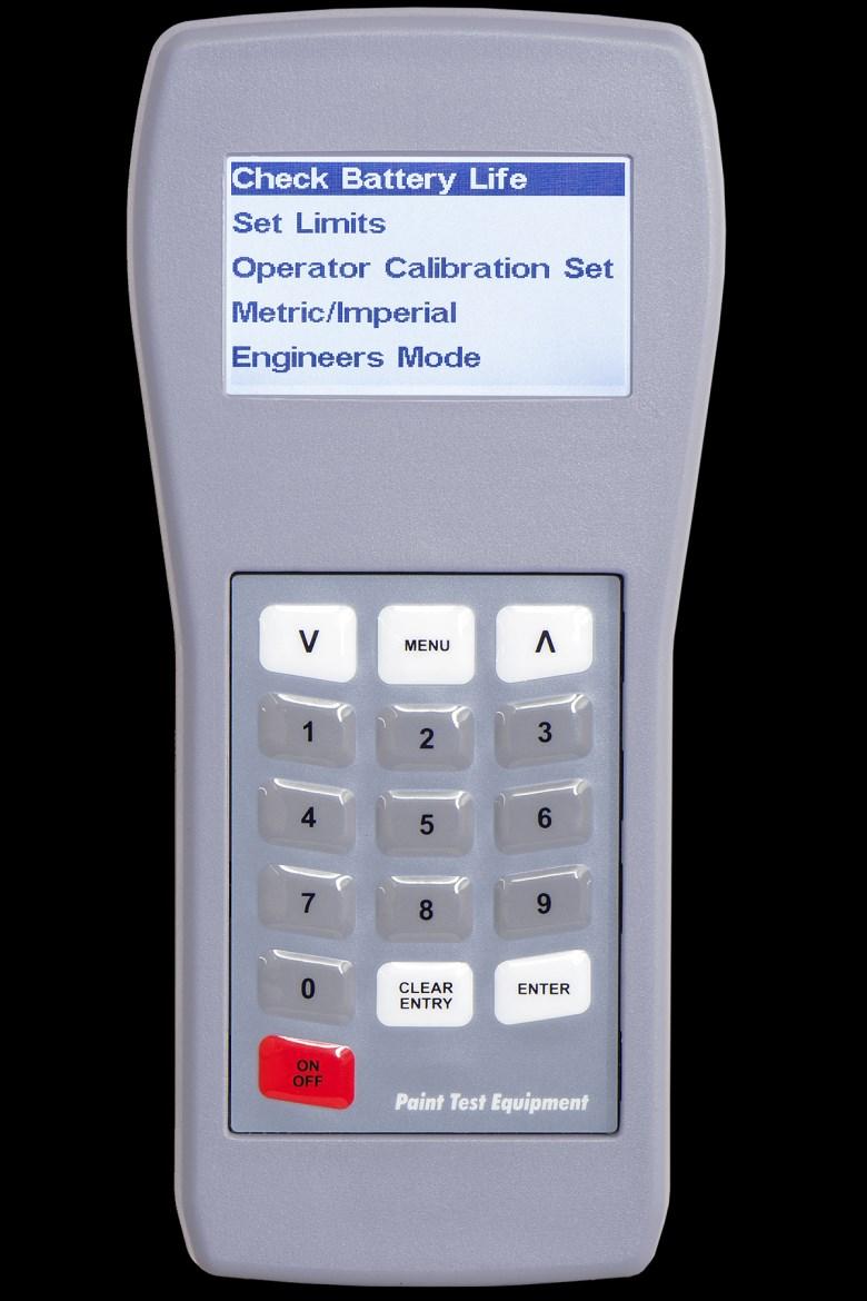 Coating Thickness Meter Operation Control Menu Functions Set Limits Limits can be set to establish a high and also a low pass/fail threshold.