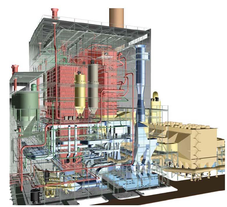 Figure 8. Novocherkasskaya GRES Unit No 9 Foster Wheeler was selected as a supplier of the 330 MW e CFB boiler(table 4) to PJSC Energo Mashinostroitelny Alliance (EM Alliance).