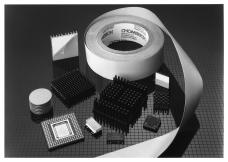 isolating and non-isolating versions available Adhesive Tapes The THERMATTACH family of thermally conductive adhesive tapes is used extensively to bond heat sinks to microprocessors and other