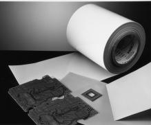 ADHESIVE TAPES DESCRIPTION Chomerics patented* THERMATTACH T413 and T414 double-sided adhesive tapes provide an effective thermal interface between components, ceramic hybrid circuits, printed