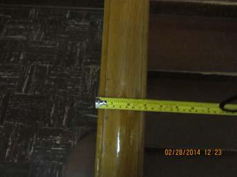 Field Date: 2/24/2014 Report Date 2/27/2014 Barrier #: 55F Bldg Name: Women's Building Reference Dwg: 4 of 6 Floor 1 Stairway S101 Stairways Handrail Grip 2010 ADAS 505.