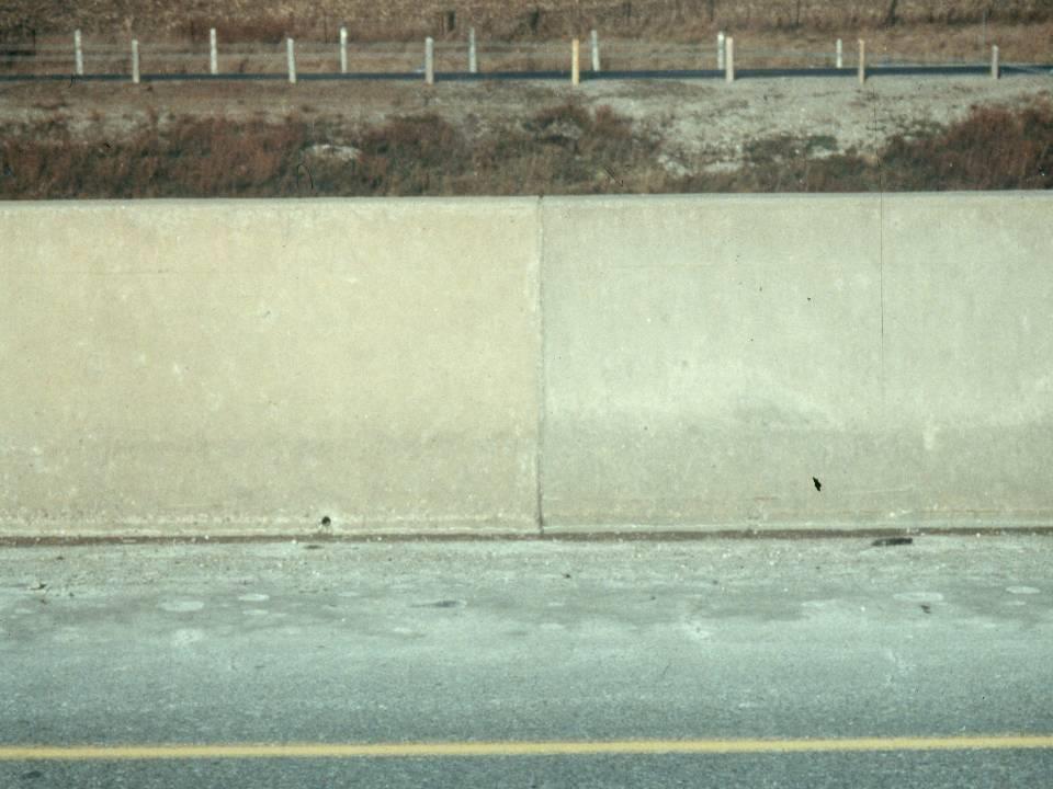 Fly Ash Barrier wall on Highway 8