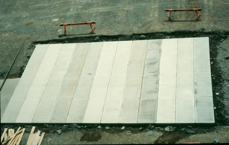 1994 Stoney Creek Test Slabs exposed to truck