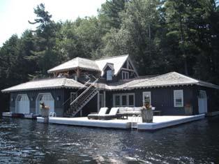 Two-Storey Boathouse Program Free Use: Single storey structure, located in front of owners upland property, and used strictly for boat docking and