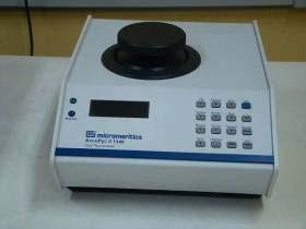 Gas Pycnometer Make: Micromeritics, USA Model: Accu Pyc 1340 Description: Helium gas is used for measurement of volume as well as density of sample.