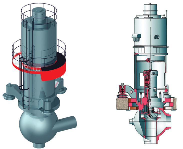 A pressurized water-cooled and watermoderated, thermal neutron reactor of vessel type is used in the design.