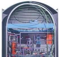The double containment minimizes effects that may be caused by potential radioactive releases into the environment.