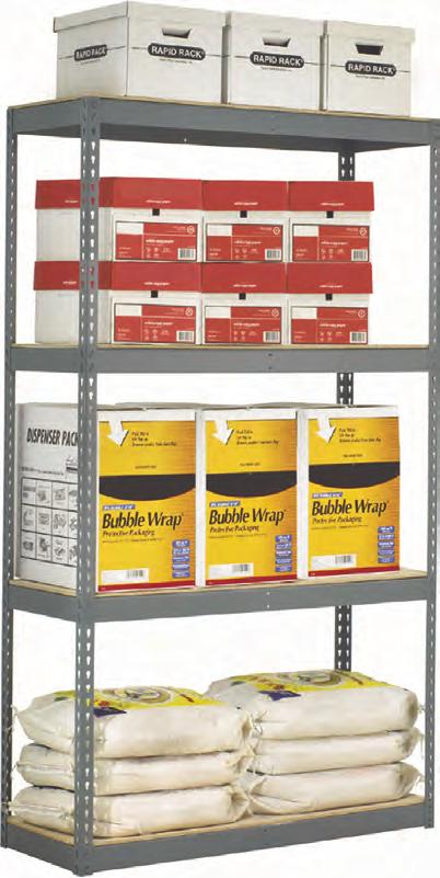 Bulk Storage Starter units Add-on units available 48' width 60 width 72 width Uses double rivet beams for high capacity Shelf