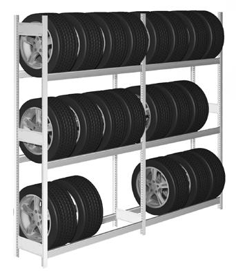 Multiple tyre storage options available Spans up to 2000mm and