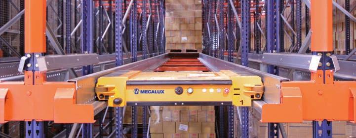 Pallet centraliser 4 1 6 7 Rail-end stop Detection element to slow and stop the shuttle in normal