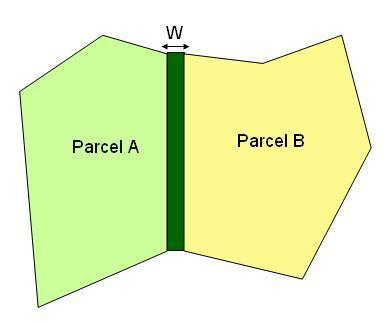 as boundaries between parcels, are under the same conditions accepted as forming 