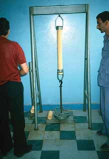 Figure 61 Testing the strength of a plastic drain pipe at a factory in Egypt: elongation test 2 nd Quality Check A second quality check can best be carried out on the site upon arrival of the