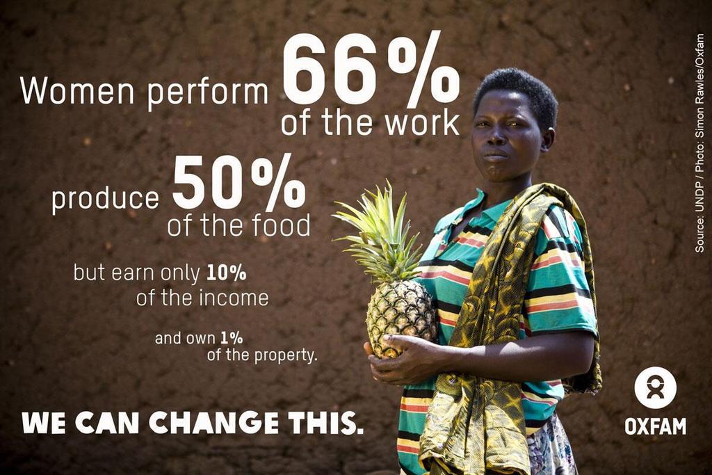 Oxfam Visions for our Food System The women and men who grow our food get a fair share of the value in the value chain, supported by transformed
