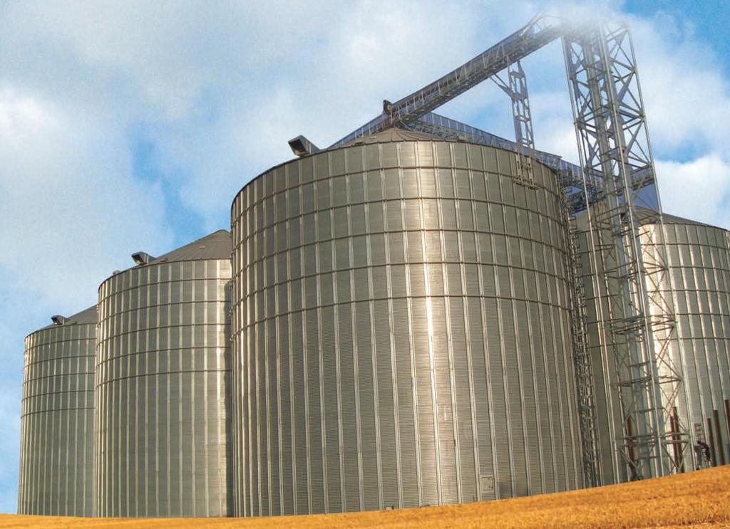 FLAT BOTTOM STEEL SILO: FLAT BOTTOM STEEL SILO: FOPRO steel silos are designed according to the specifications and standards given below : - Dynamic analysis of the silo structural system is done