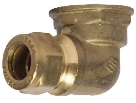 COMPRESSION FITTINGS D-10RXS Reducing Elbow, 90. Copper to Female Iron connections.