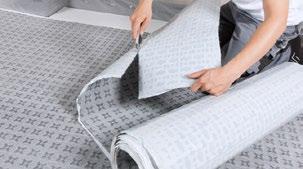 - Unroll the 2nd self-adhesive roll approx. 6.5 to 9.