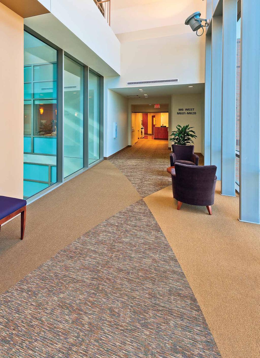 YOUR HEALTHCARE FLOORCOVERING CHECKLIST Factors to consider when choosing floorcoverings for healthcare facilities: ACOUSTICS AESTHETICS ANTIMICROBIAL PROPERTIES DURABILITY ENVIRONMENTAL ERGONOMICS