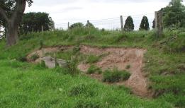 Photograph Neil Rimmington. C These deserted medieval village earthworks in Nottinghamshire are being damaged by stock erosion. Wherever possible, stocking levels should be adjusted to stop damage.