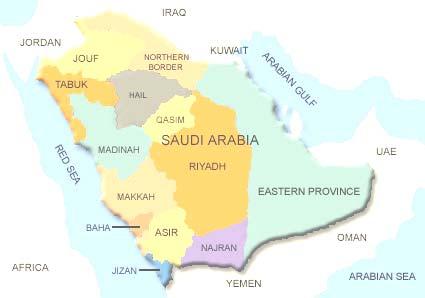 Saudi Arabia s Provinces %