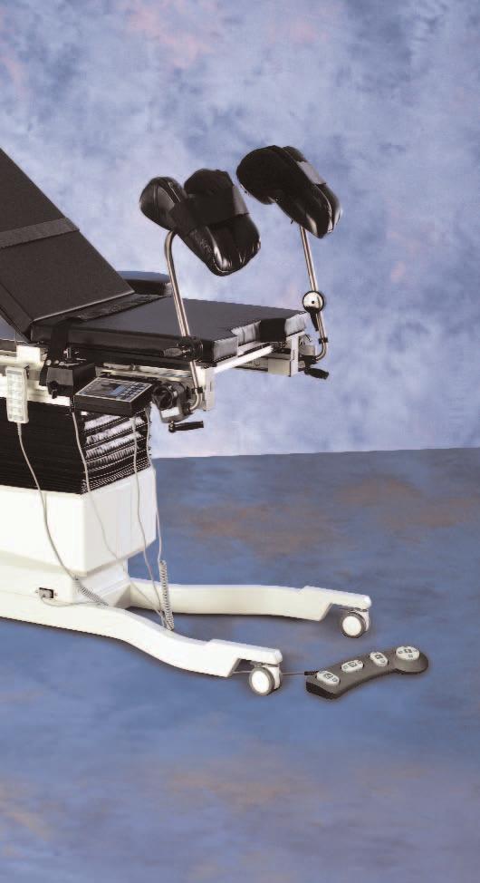 Radiolucent extension converts the Brachytherapy Table into a general purpose C-Arm Table.