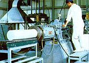 Extrusion Tape casting This method is used to produce continuous thin compacts using slurries composed of raw powder, binder and solvating media.