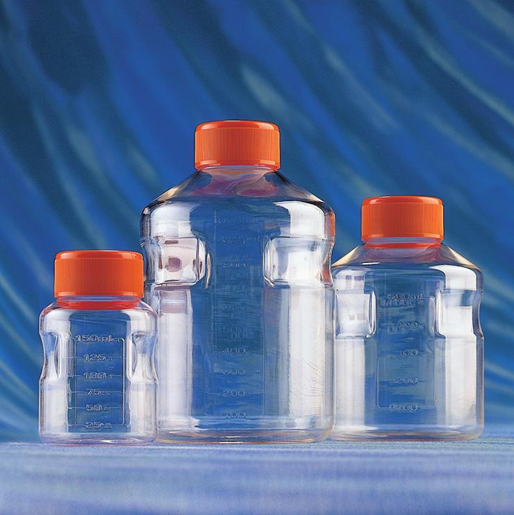 A Wide Selection of Bottle Shapes, Sizes, and Materials for All Your Laboratory Needs Corning s disposable bottles are designed for safe, secure storage of tissue culture media and sera, buffers, and