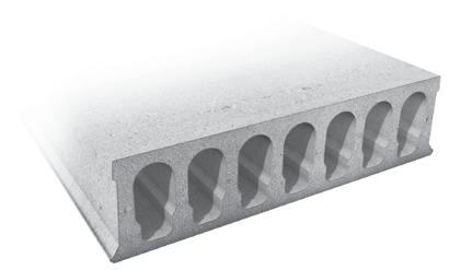 AVAILABLE SLAB depths A wide range of hollowcore slab depths are available to suit your requirements. Slabs can be used as a finished soffit.