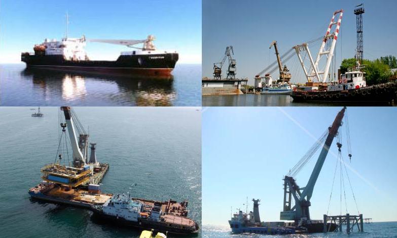 Crane ships and shear legs 40-2000mt swl Basic & detailed design Delivery: