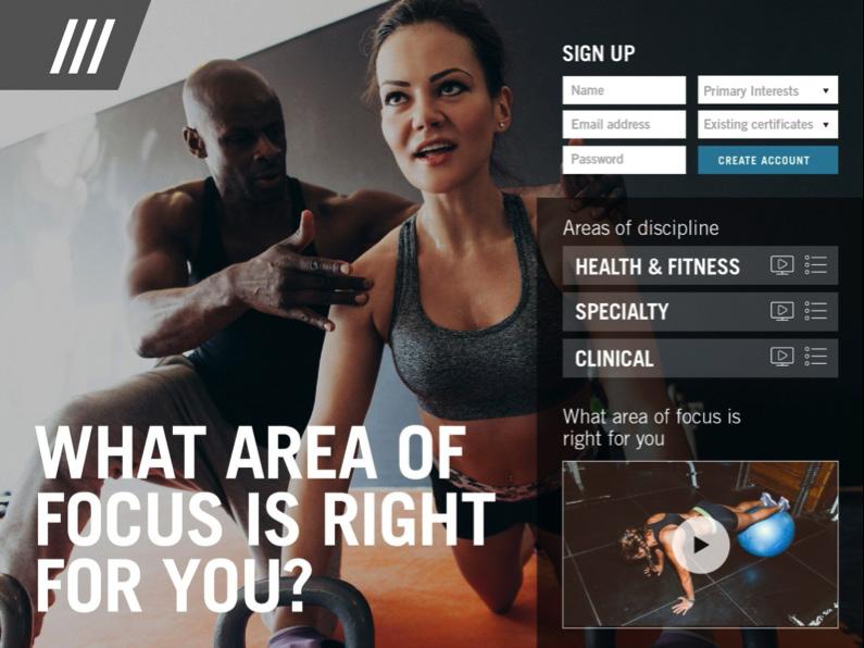 Example App Personal Trainer Study Guide and Certification Allows a national fitness chain