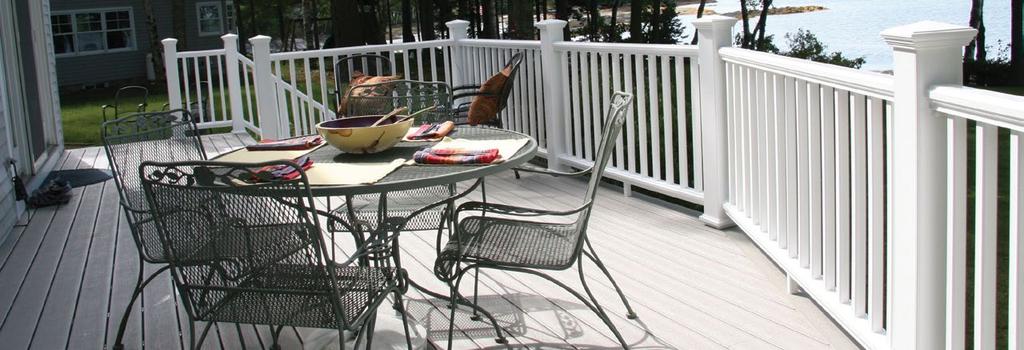 Accent or match your railing for consistent, superior