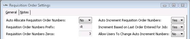 The number used to uniquely identify each Requisition Order (the RO Number) can be entered manually by the user or created automatically by the system based on the settings held in the Requisition
