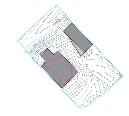Figure 2.2 - Topographic Map with Critical Catchment/Ponding Figure 2.
