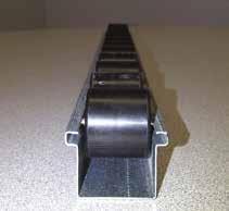 Tracks easily pop into place on existing pallet rack No tools required High quality plastic wheels on steel axles Flo-Guide Specialty