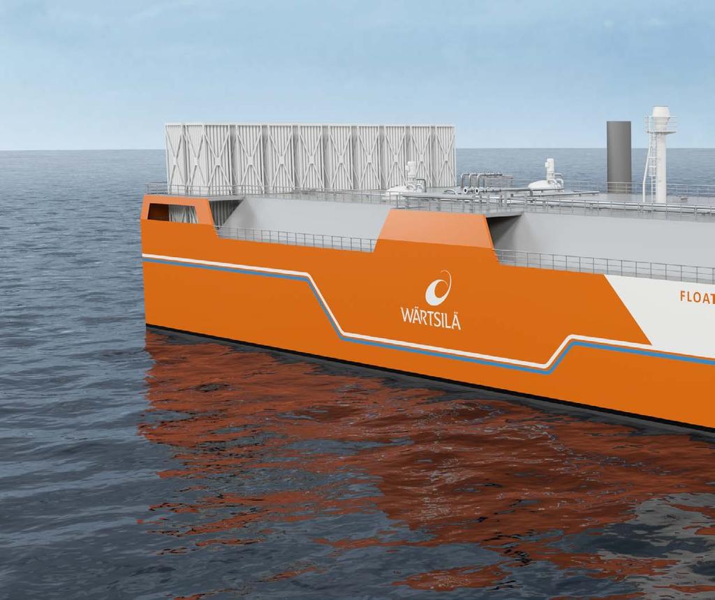 Where and why a flexible barge-mounted solution makes sense Wärtsilä s flexible barge-mounted storage and regasification solution has storage capacities ranging from 7500 to 30,000 m 3.