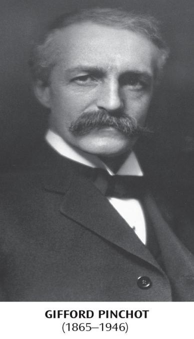 2. Resource Conservation Ethic Popularized by the forester Gifford Pinchot (founder of the USDA Forest Service) and an ally of Teddy Roosevelt at the turn of the century that arose out of the writing