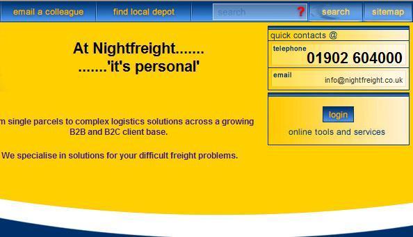 How To Log Onto DM6 Lite Go to Nightfreight s Website. The address is:- www.nightfreight.co.
