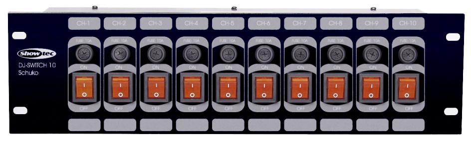 DJ Switch 8 (50309) 8 Channel switchboard. IEC outlets on backside 5 A per channel.