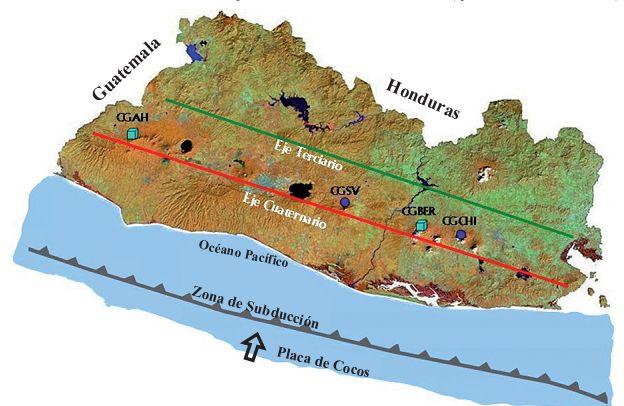 General Information of El Salvador El Salvador lies on the Caribbean Plate and is part of the so-called Ring of Fire and the Central American volcanic belt.
