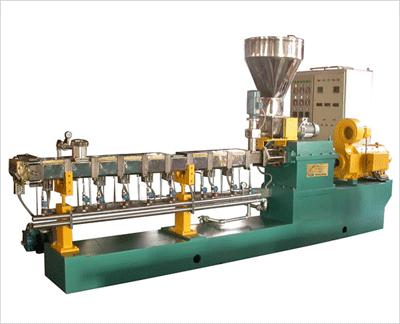 Compounding - extrusion An extruder is used to mix additives with a polymer base, to bestow the polymer with the required characteristics.