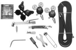 CONTENTS: This pack also includes gas hose, a cutting nozzle (Size 12) and welding tip (Size 12 Acet.