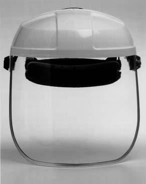 All clear visors provide excellent UV protection. VC105 INTERCHANGEABLE VISORS VV501 ORDERING CODES Material Heat protection Impact protection Chemical protection 1mm polycarbonate Thermotuff.