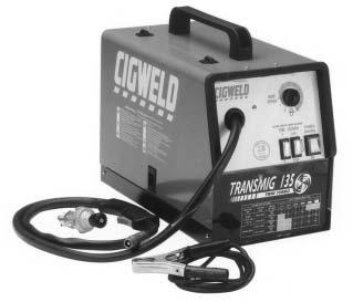 WELDING EQUIPMENT 1 TRANSMIG 135 SPECIFICATIONS SUPPLY VOLTAGE: 240 Volt 1 phase 50160Hz SUPPLY PLUG AND LEAD: 10 amp MINIMUM RECOMMENDED GENERATOR 5.