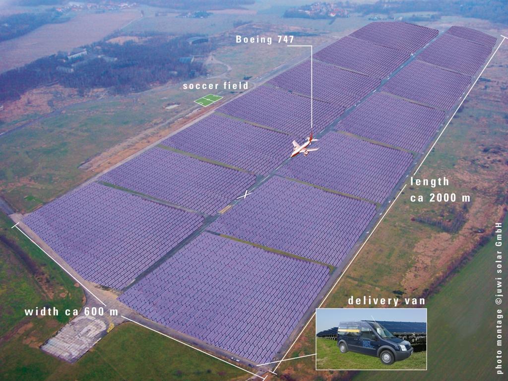 Solar Power Project Waldpolenz 40 MW located in Saxony,